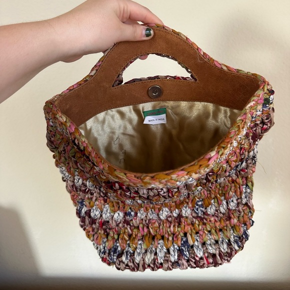 Chan Luu Crochet Silk Textile Handbag Purse - Picture 10 of 13